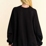 Davi & Dani Round Neck Raglan Sleeve Sweatshirt-Sweatshirts-Trendsi-[option4]-[option5]-[option6]-[option7]-[option8]-Shop-Boutique-Clothing-for-Women-Online