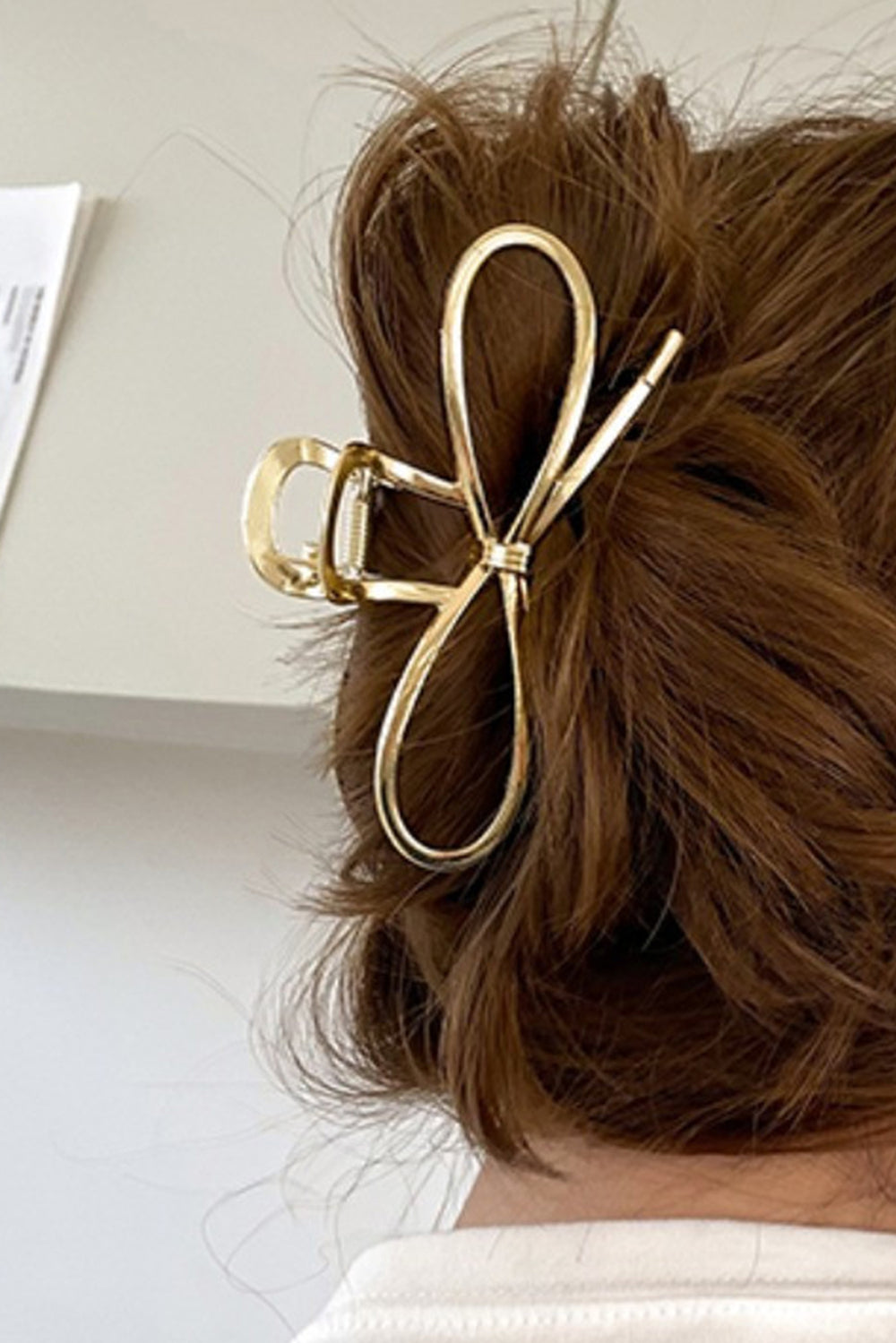 Gold Casual Bowknot Shape Metal Claw Clip-Hairband-Shewin-Gold-ONE SIZE-[option4]-[option5]-[option6]-[option7]-[option8]-Shop-Boutique-Clothing-for-Women-Online