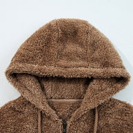 Sherpa Zip-Up Hoodie and Drawstring Shorts Set-JUNIPER BLVD-[option4]-[option5]-[option6]-[option7]-[option8]-Shop-Boutique-Clothing-for-Women-Online