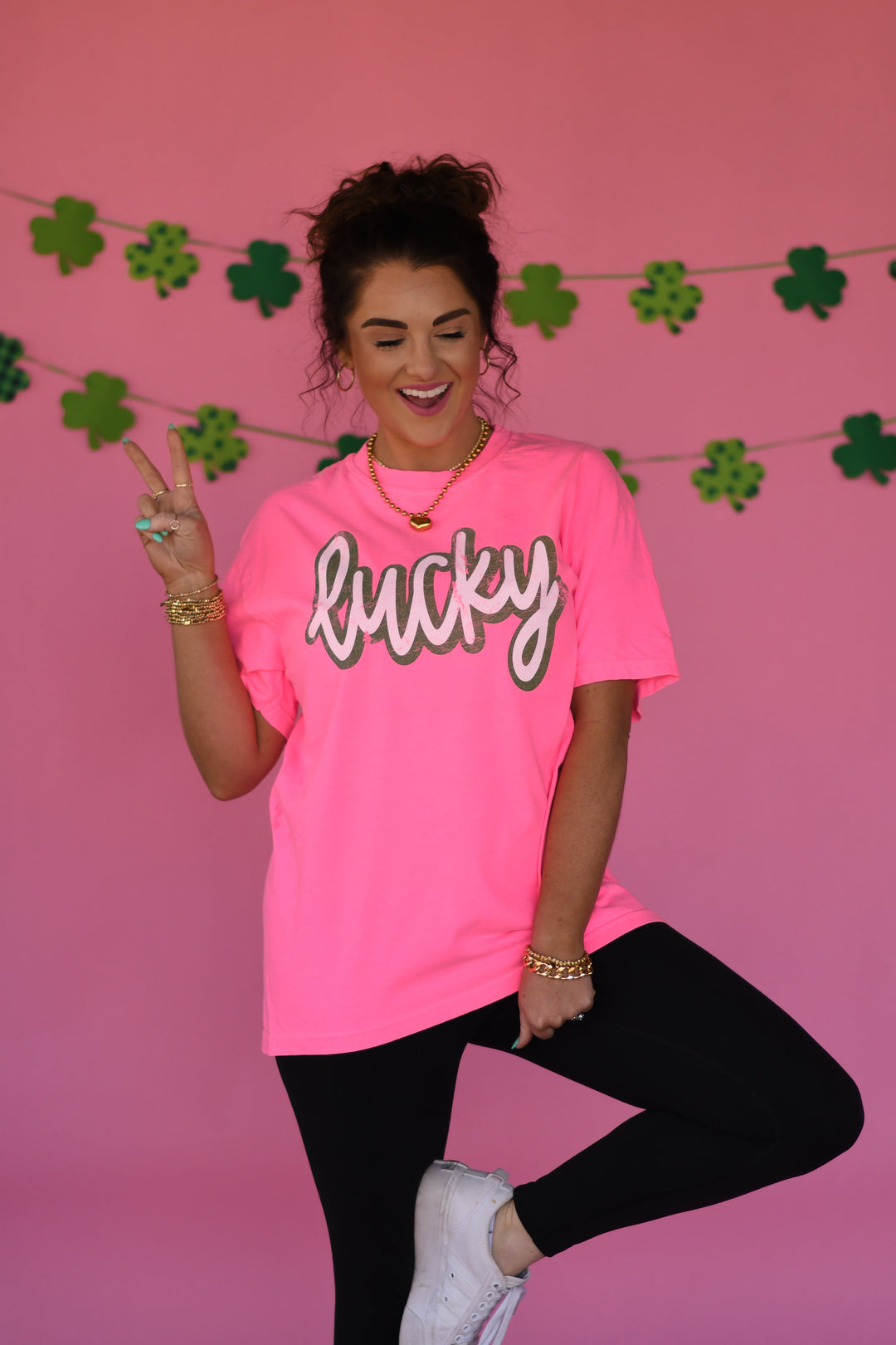 Lucky Tee-P&PD Wholesale-[option4]-[option5]-[option6]-[option7]-[option8]-Shop-Boutique-Clothing-for-Women-Online