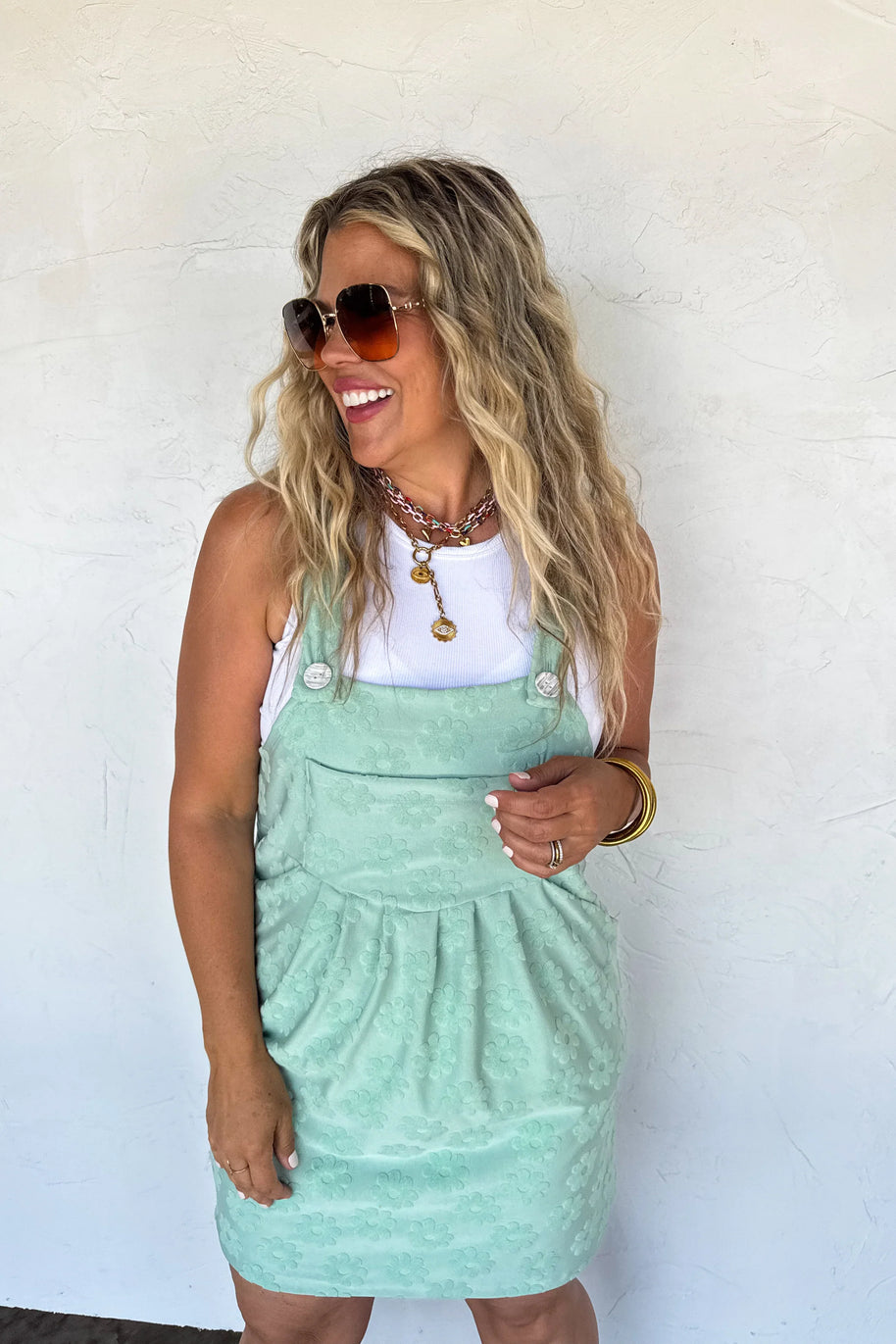 Blakeley Sunshine & Daisies Overall Dress-Womens-Ave Shops-[option4]-[option5]-[option6]-[option7]-[option8]-Shop-Boutique-Clothing-for-Women-Online