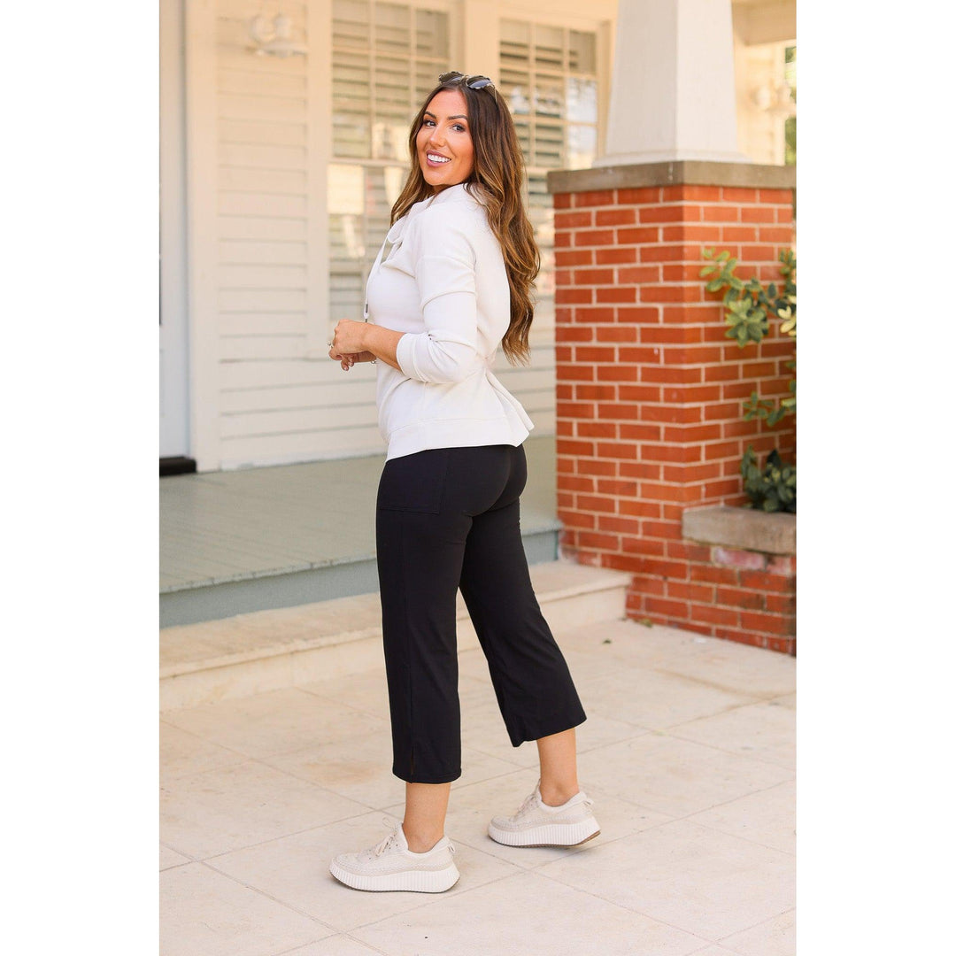 The Gabriella -Black High Waisted Gaucho Pants-JuliaRoseWholesale-[option4]-[option5]-[option6]-[option7]-[option8]-Shop-Boutique-Clothing-for-Women-Online