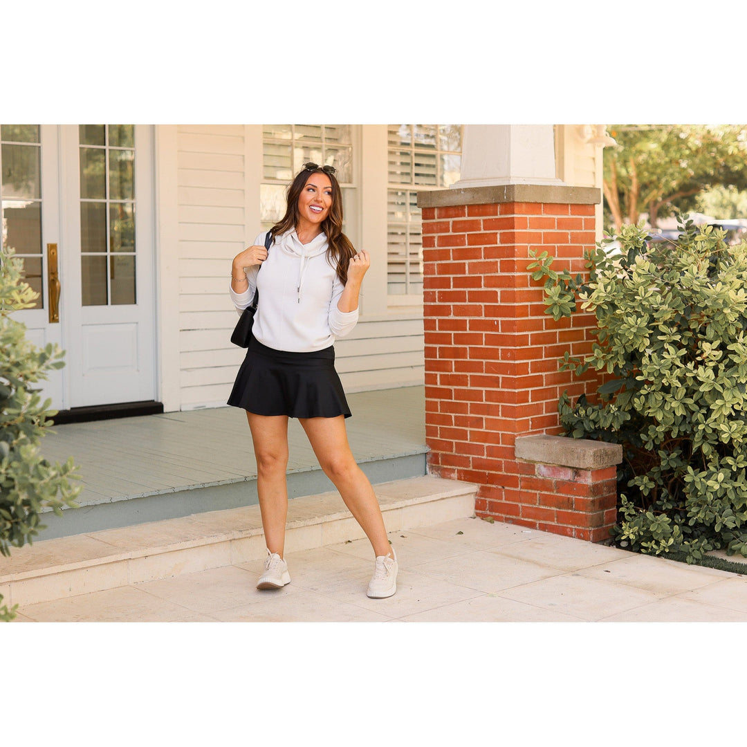 The Brielle Black Skort-JuliaRoseWholesale-[option4]-[option5]-[option6]-[option7]-[option8]-Shop-Boutique-Clothing-for-Women-Online