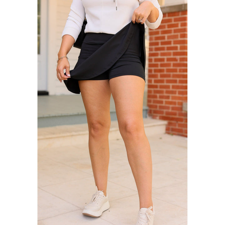 The Brielle Black Skort-JuliaRoseWholesale-[option4]-[option5]-[option6]-[option7]-[option8]-Shop-Boutique-Clothing-for-Women-Online