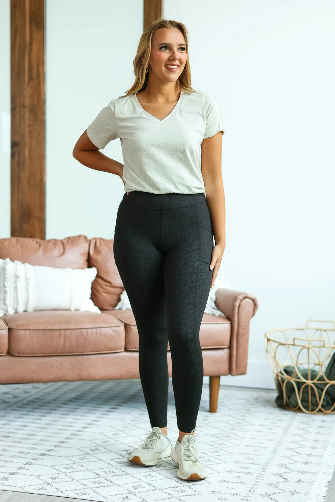 Michelle Mae Athleisure Leggings - Black Leopard-The Bee Chic Boutique-[option4]-[option5]-[option6]-[option7]-[option8]-Shop-Boutique-Clothing-for-Women-Online