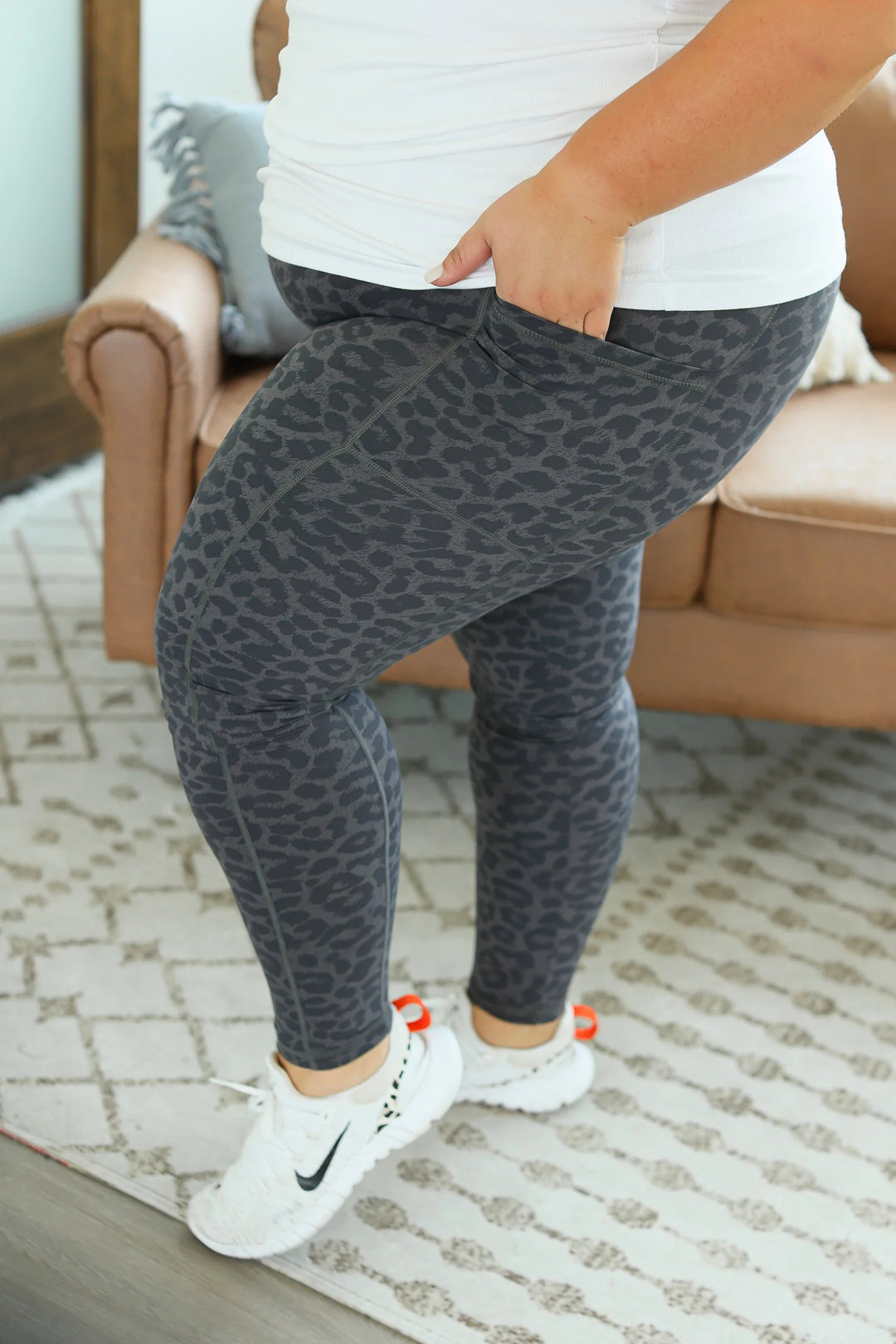 Michelle Mae Athleisure Leggings - Charcoal-The Bee Chic Boutique-[option4]-[option5]-[option6]-[option7]-[option8]-Shop-Boutique-Clothing-for-Women-Online