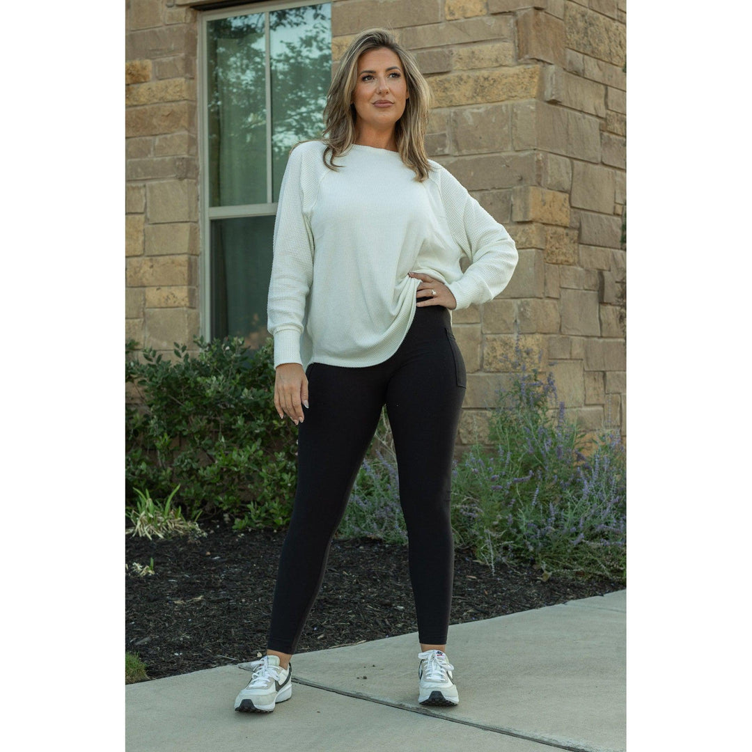 Black FLEECE Full Length Leggings with Pockets - Luxe Leggings by Julia Rose®-JuliaRoseWholesale-[option4]-[option5]-[option6]-[option7]-[option8]-Shop-Boutique-Clothing-for-Women-Online