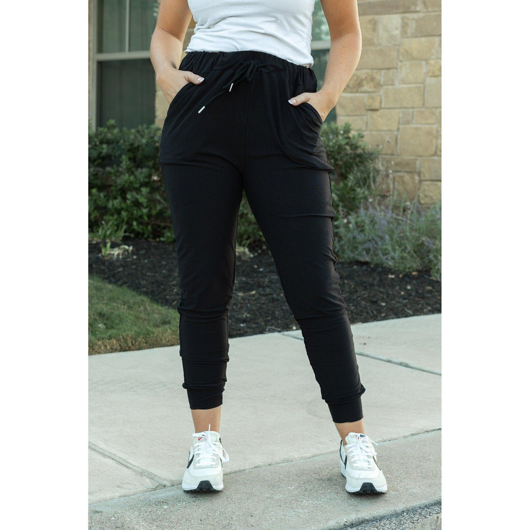 The Reagan Black Joggers - Luxe Leggings by Julia Rose®-JuliaRoseWholesale-[option4]-[option5]-[option6]-[option7]-[option8]-Shop-Boutique-Clothing-for-Women-Online