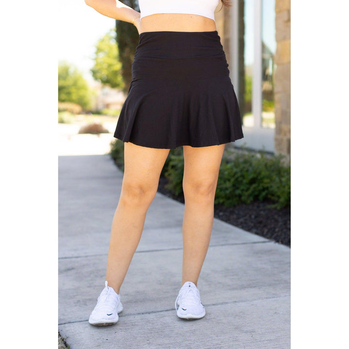 The Brielle Black Skort-JuliaRoseWholesale-[option4]-[option5]-[option6]-[option7]-[option8]-Shop-Boutique-Clothing-for-Women-Online