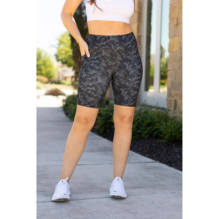 Army Camo BIKER Shorts - - Luxe Leggings by Julia Rose®-JuliaRoseWholesale-[option4]-[option5]-[option6]-[option7]-[option8]-Shop-Boutique-Clothing-for-Women-Online