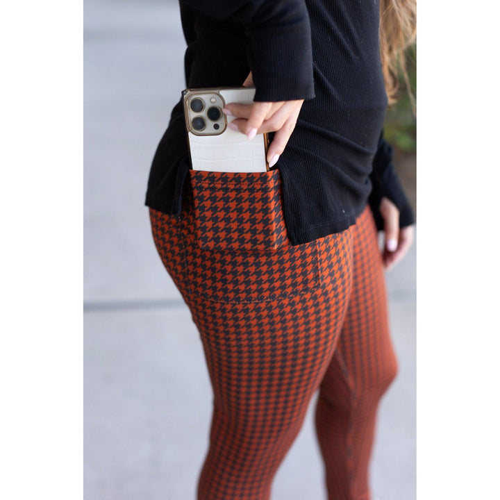 The Autumn Houndstooth Full Length Leggings