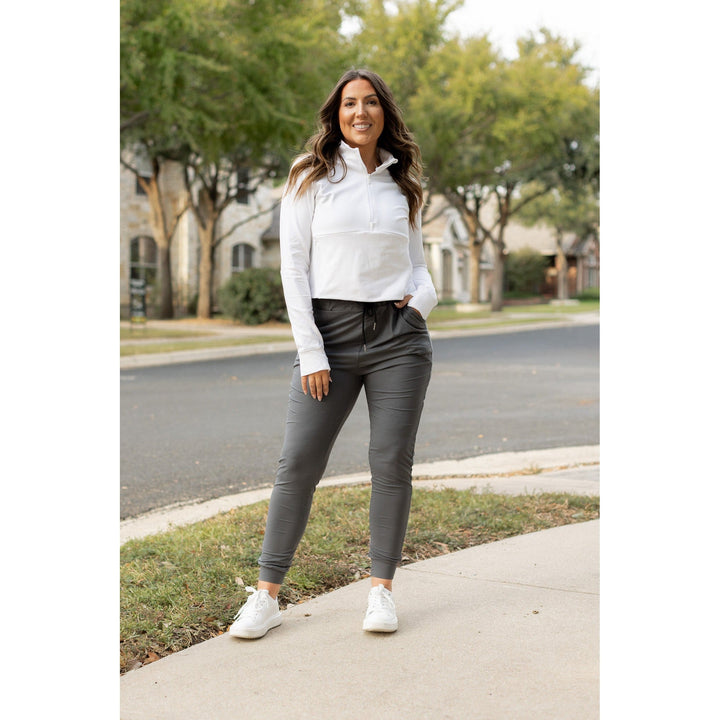 The Cindy Charcoal Joggers - Luxe Leggings by Julia Rose®-JuliaRoseWholesale-[option4]-[option5]-[option6]-[option7]-[option8]-Shop-Boutique-Clothing-for-Women-Online