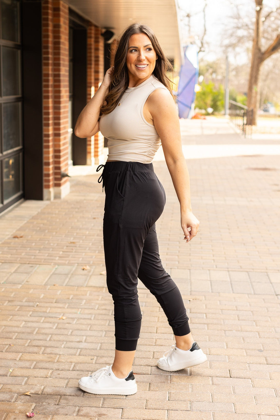 The Reagan Black Joggers - Luxe Leggings by Julia Rose®-JuliaRoseWholesale-[option4]-[option5]-[option6]-[option7]-[option8]-Shop-Boutique-Clothing-for-Women-Online