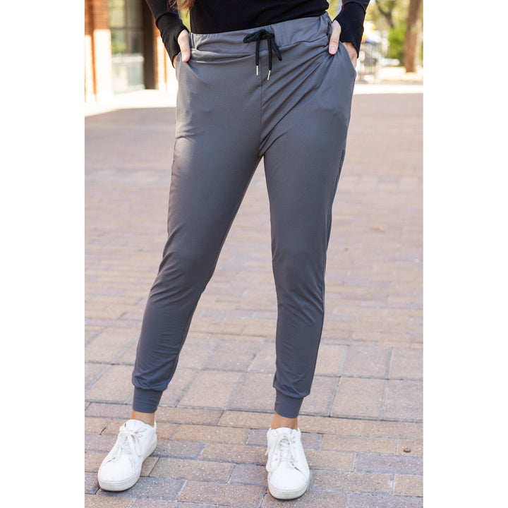 The Cindy Charcoal Joggers - Luxe Leggings by Julia Rose®-JuliaRoseWholesale-[option4]-[option5]-[option6]-[option7]-[option8]-Shop-Boutique-Clothing-for-Women-Online