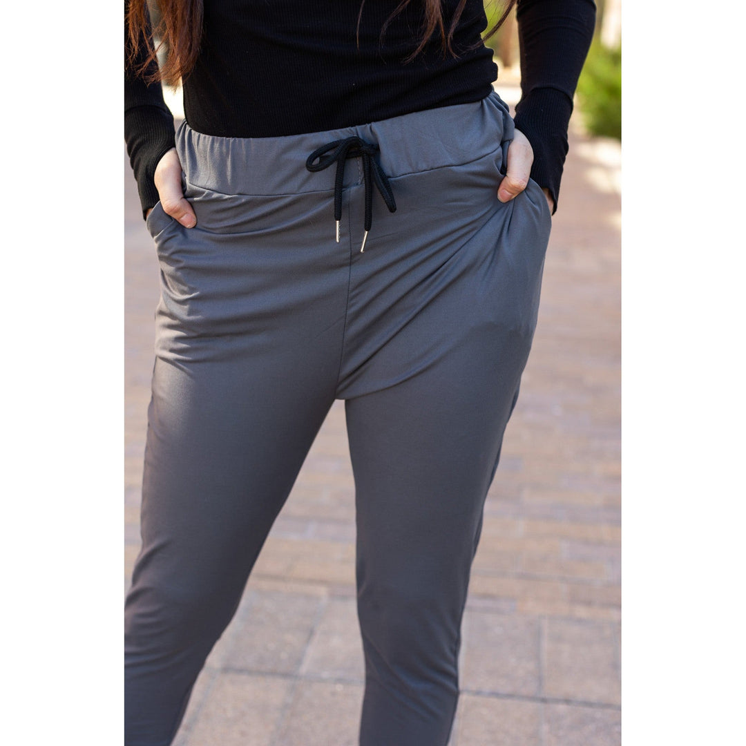 The Cindy Charcoal Joggers - Luxe Leggings by Julia Rose®-JuliaRoseWholesale-[option4]-[option5]-[option6]-[option7]-[option8]-Shop-Boutique-Clothing-for-Women-Online