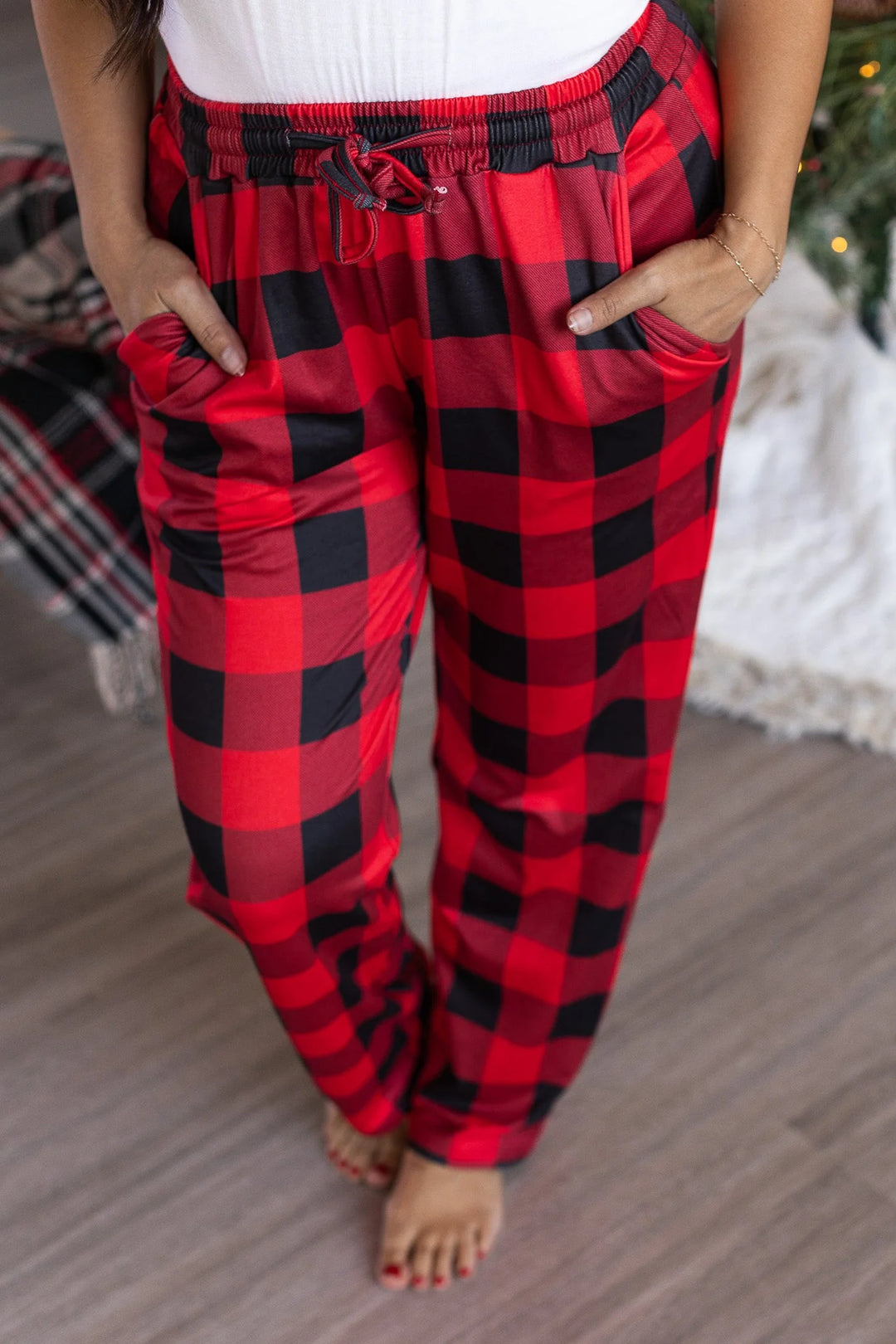 Michelle Mae Cloud Lounge Pants - Buffalo Plaid-The Bee Chic Boutique-[option4]-[option5]-[option6]-[option7]-[option8]-Shop-Boutique-Clothing-for-Women-Online