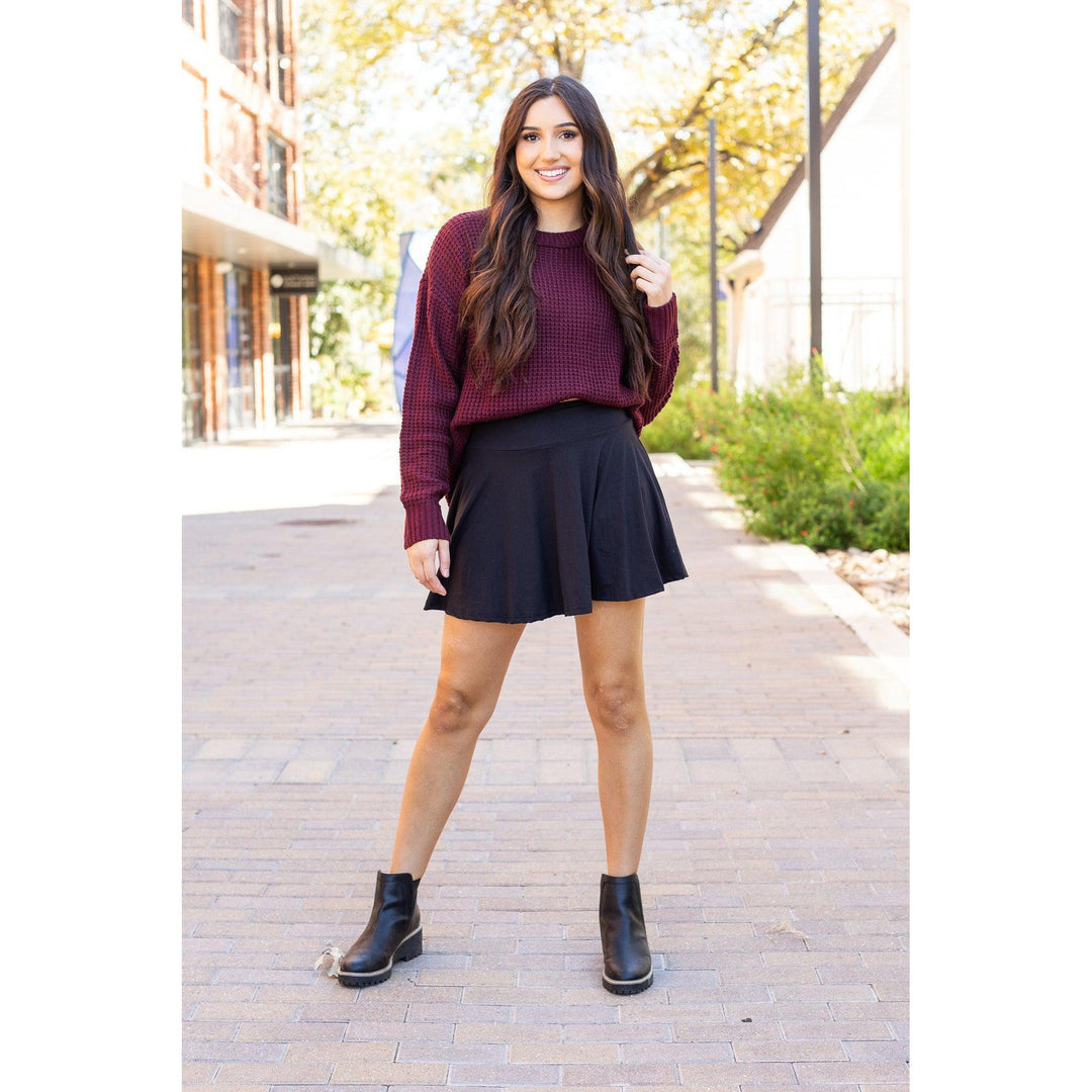 The Brielle Black Skort