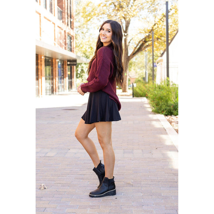 The Brielle Black Skort