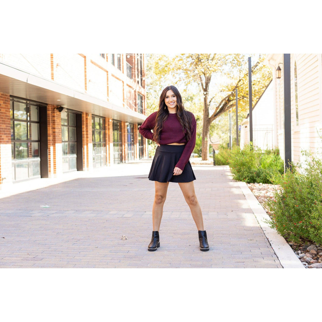 The Brielle Black Skort