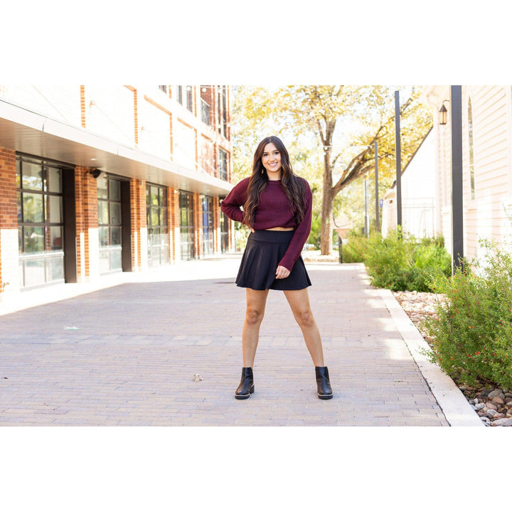 The Brielle Black Skort