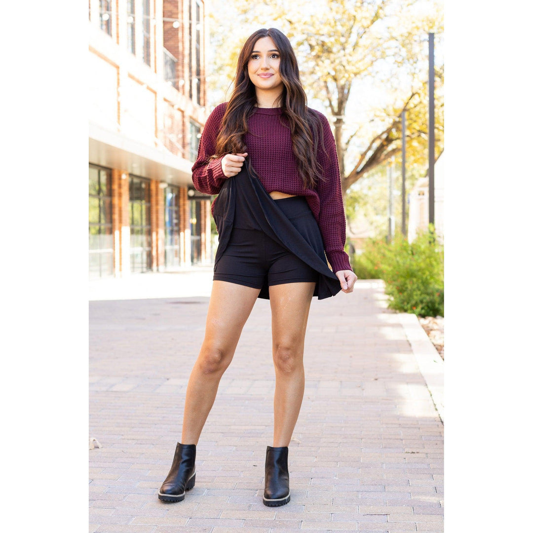 The Brielle Black Skort