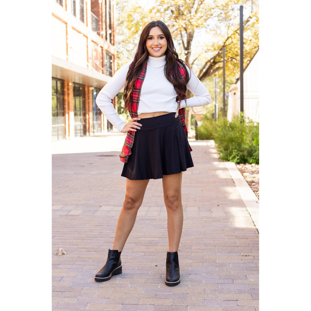 The Brielle Black Skort