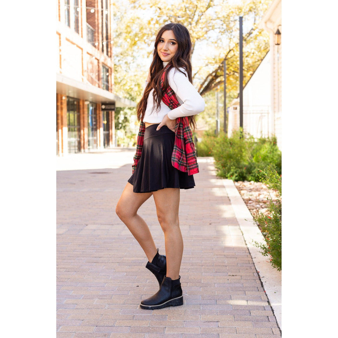 The Brielle Black Skort