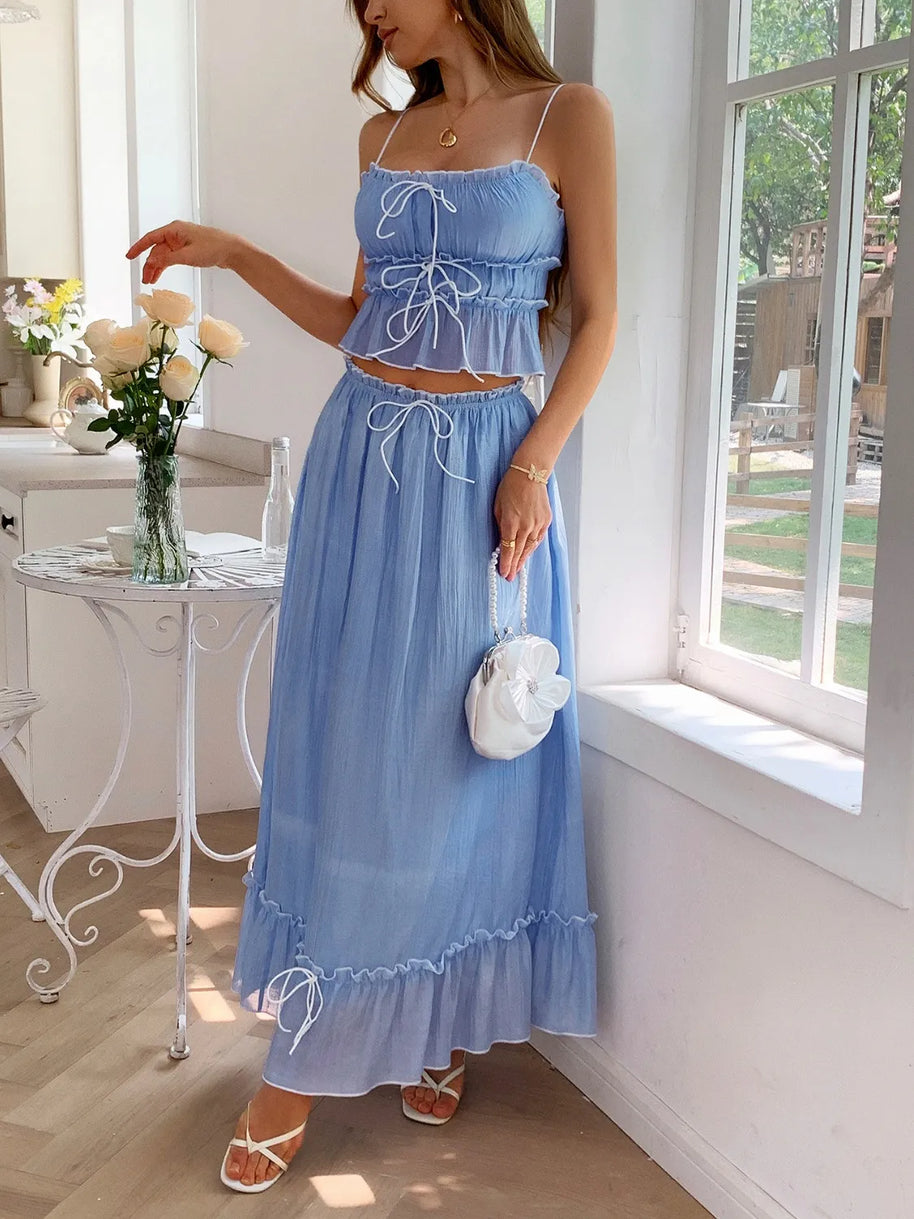 Frill Square Neck Cami and Skirt Set-outfit-Trendsi-[option4]-[option5]-[option6]-[option7]-[option8]-Shop-Boutique-Clothing-for-Women-Online