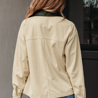 Textured Zip-Up Collared Faux Leather Jacket-JUNIPER BLVD-[option4]-[option5]-[option6]-[option7]-[option8]-Shop-Boutique-Clothing-for-Women-Online