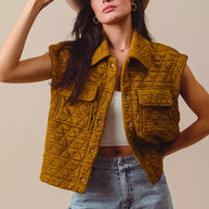 SO ME Triangle Quilting Stitch Button Up Knit Vest-Vest-Trendsi-[option4]-[option5]-[option6]-[option7]-[option8]-Shop-Boutique-Clothing-for-Women-Online