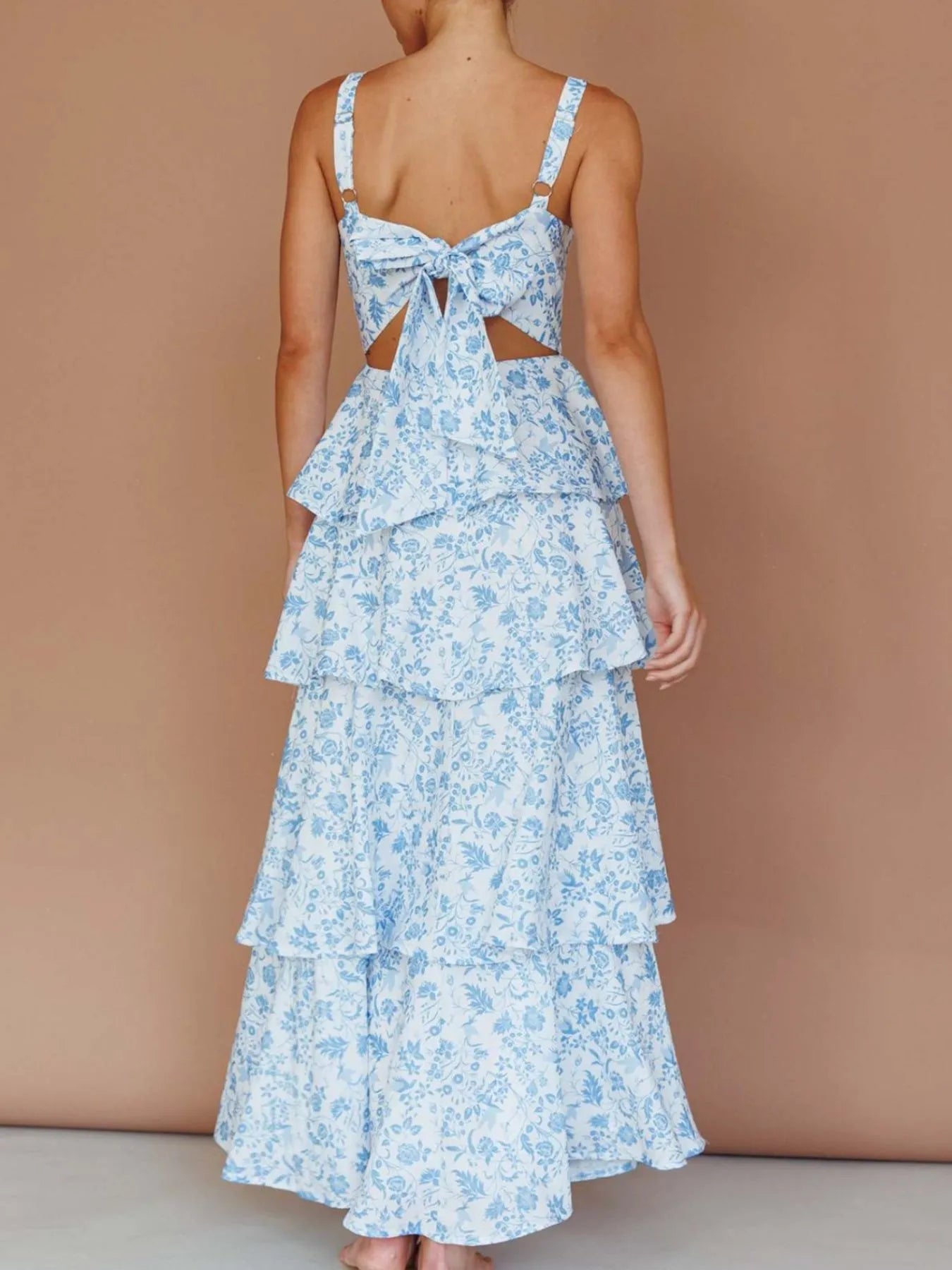 Floral Layered Ruffle Dress-Dresses-Trendsi-[option4]-[option5]-[option6]-[option7]-[option8]-Shop-Boutique-Clothing-for-Women-Online