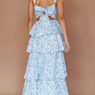 Floral Layered Ruffle Dress-Dresses-Trendsi-[option4]-[option5]-[option6]-[option7]-[option8]-Shop-Boutique-Clothing-for-Women-Online