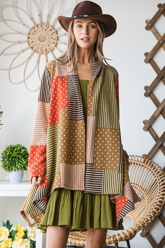 POLKADOT PRINT CARDIGAN PLUS SIZE-Jade By Jane-[option4]-[option5]-[option6]-[option7]-[option8]-Shop-Boutique-Clothing-for-Women-Online