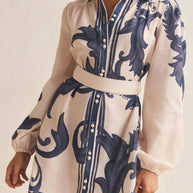 Printed Long Sleeve Shirt Dress-Dresses-Trendsi-[option4]-[option5]-[option6]-[option7]-[option8]-Shop-Boutique-Clothing-for-Women-Online