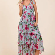 Mittoshop Layered Floral Sweetheart Neck Maxi Dress-Dresses-Trendsi-[option4]-[option5]-[option6]-[option7]-[option8]-Shop-Boutique-Clothing-for-Women-Online