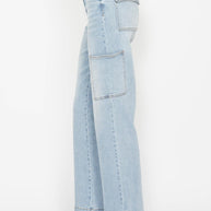 Judy Blue High Waist Light Wash Straight Cargo Jeans-Trendsi-[option4]-[option5]-[option6]-[option7]-[option8]-Shop-Boutique-Clothing-for-Women-Online