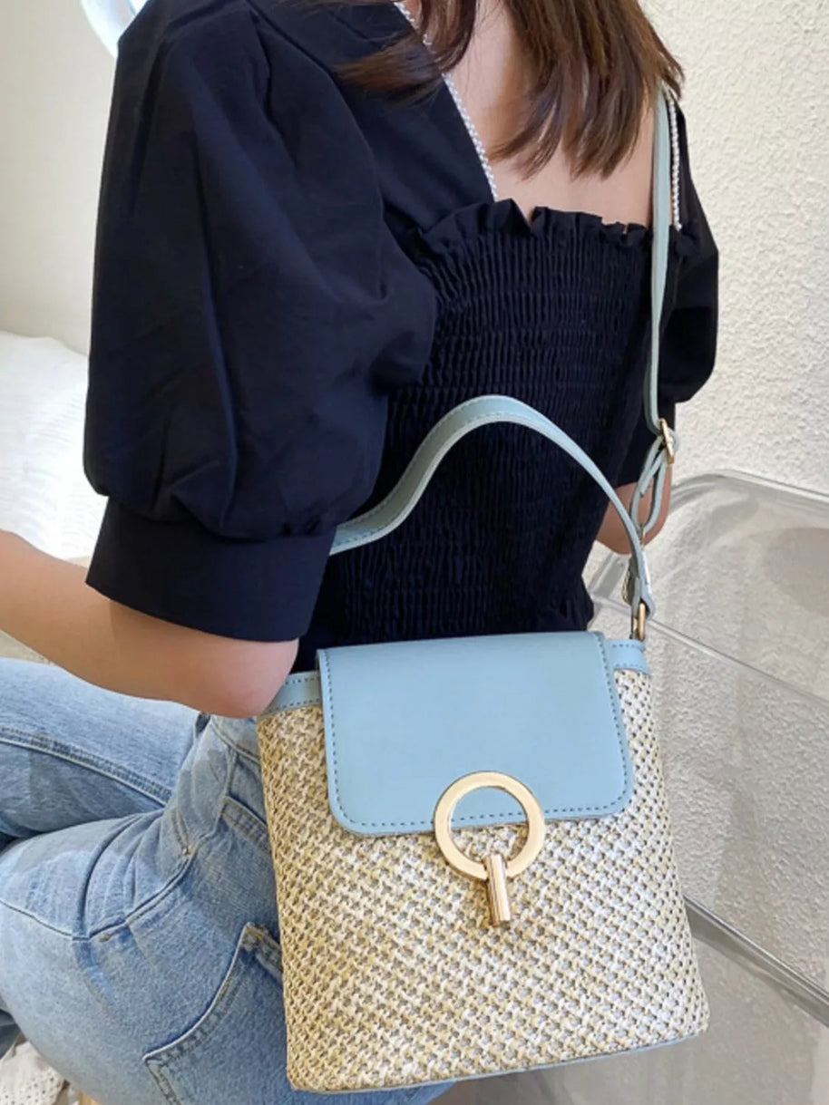 Woven Straw Crossbody Bag-Bags-Trendsi-[option4]-[option5]-[option6]-[option7]-[option8]-Shop-Boutique-Clothing-for-Women-Online