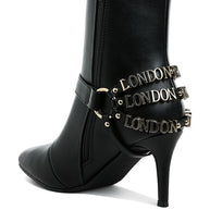 Nicene Harness Detail Stiletto Boots-Rag Company-[option4]-[option5]-[option6]-[option7]-[option8]-Shop-Boutique-Clothing-for-Women-Online