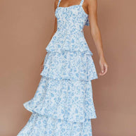 Floral Layered Ruffle Dress-Dresses-Trendsi-[option4]-[option5]-[option6]-[option7]-[option8]-Shop-Boutique-Clothing-for-Women-Online