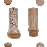 Clover Faux Leather Lace Up Boots-Rag Company-[option4]-[option5]-[option6]-[option7]-[option8]-Shop-Boutique-Clothing-for-Women-Online