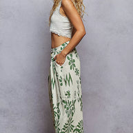 POL Floral Printed Woven Wide Leg Drawstring Pants-Pants-Trendsi-[option4]-[option5]-[option6]-[option7]-[option8]-Shop-Boutique-Clothing-for-Women-Online