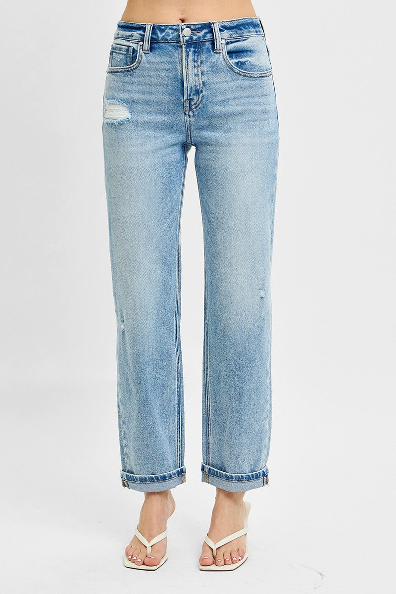 RISEN High Rise Ankle Boyfriend Distressed Jeans-Trendsi-Light-0(24)-[option4]-[option5]-[option6]-[option7]-[option8]-Shop-Boutique-Clothing-for-Women-Online