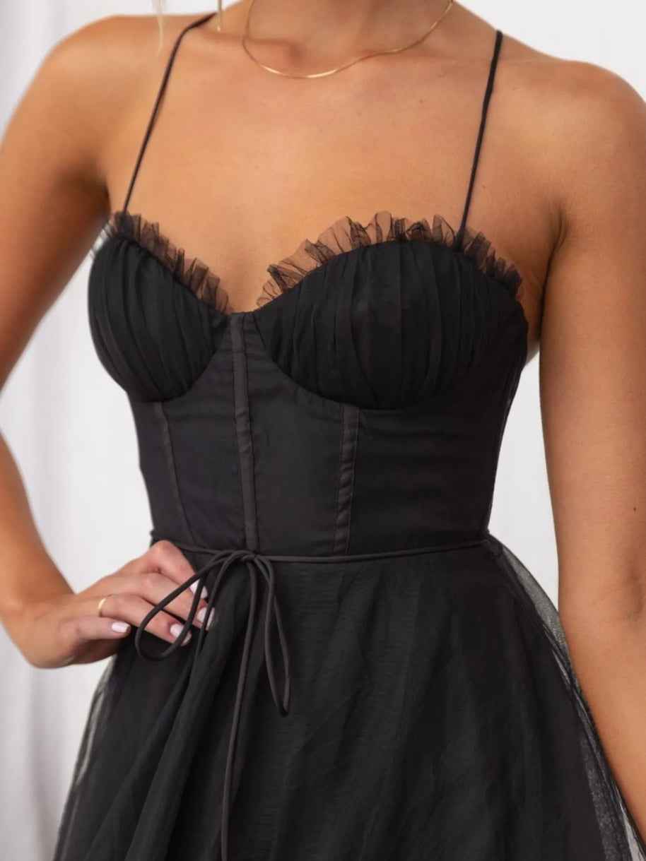 Sweetheart Neck Tulle Midi Dress-Dresses-Trendsi-[option4]-[option5]-[option6]-[option7]-[option8]-Shop-Boutique-Clothing-for-Women-Online