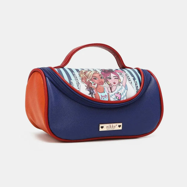 Nicole Lee USA Nikky Contrast Makeup Bag-Bags-Trendsi-[option4]-[option5]-[option6]-[option7]-[option8]-Shop-Boutique-Clothing-for-Women-Online