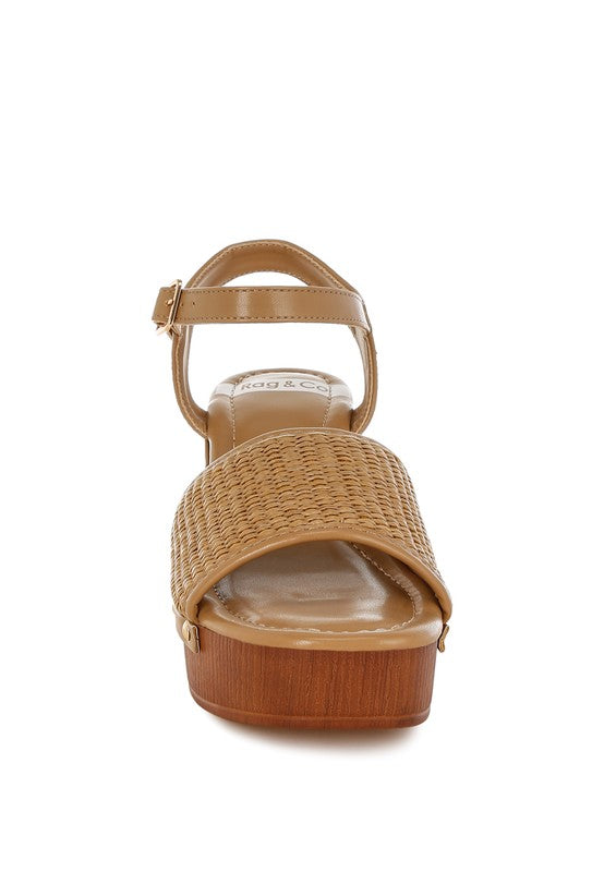 Mazaro Raffia Chunky Sandals-Rag Company-[option4]-[option5]-[option6]-[option7]-[option8]-Shop-Boutique-Clothing-for-Women-Online