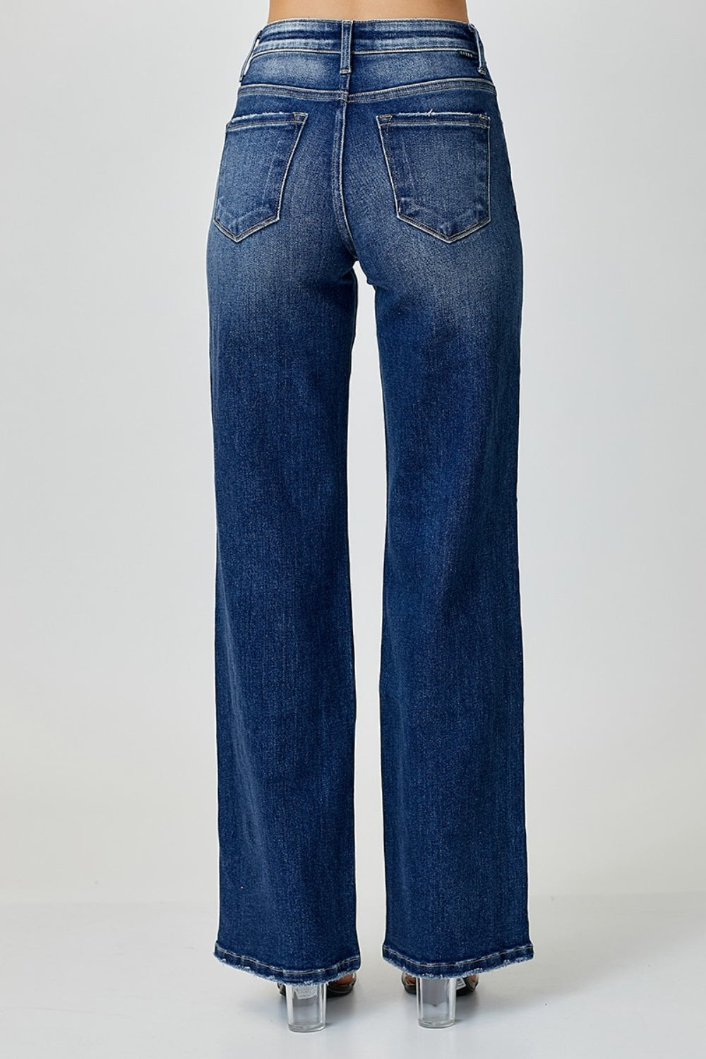 RISEN Mid Rise Straight Jeans-Trendsi-[option4]-[option5]-[option6]-[option7]-[option8]-Shop-Boutique-Clothing-for-Women-Online