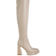 Nenana Faux Leather Knee-High Boots-Rag Company-[option4]-[option5]-[option6]-[option7]-[option8]-Shop-Boutique-Clothing-for-Women-Online