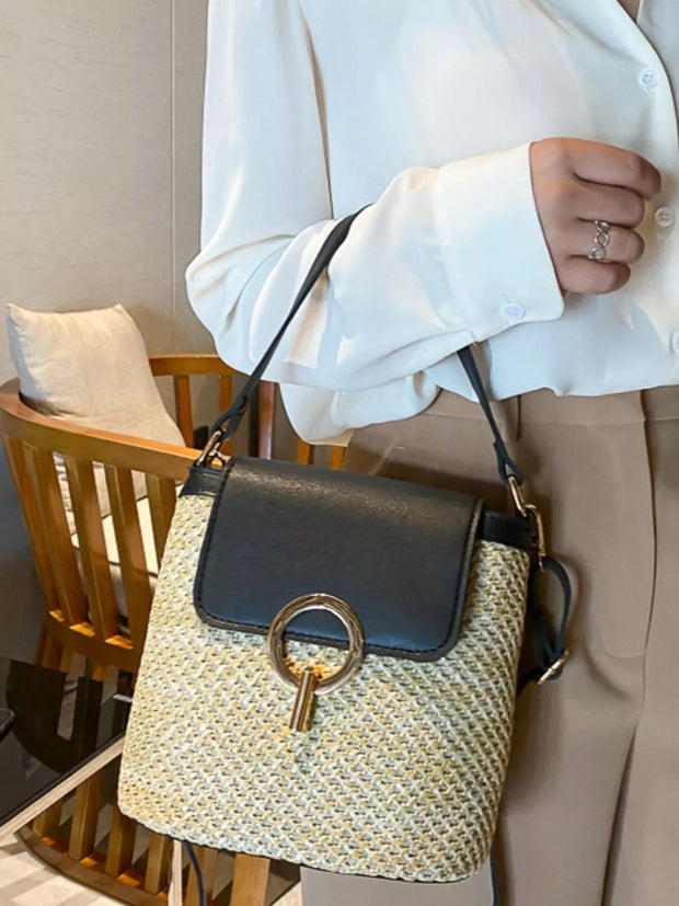 Woven Straw Crossbody Bag-Bags-Trendsi-[option4]-[option5]-[option6]-[option7]-[option8]-Shop-Boutique-Clothing-for-Women-Online