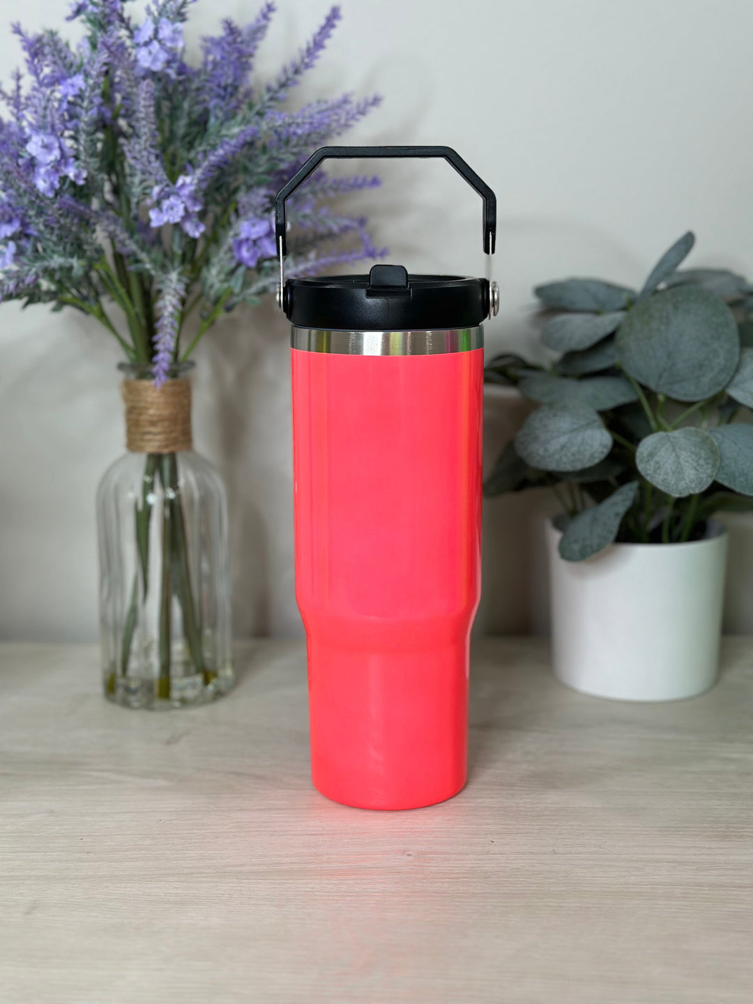 30oz Neon Tumblers with Handle-JuliaRoseWholesale-Neon Coral-[option4]-[option5]-[option6]-[option7]-[option8]-Shop-Boutique-Clothing-for-Women-Online