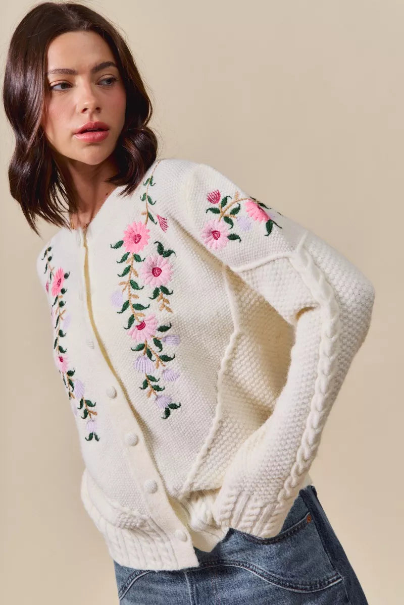 SO ME Floral Embroidered Coquette Sweater Cardigan-Cardigan-Trendsi-[option4]-[option5]-[option6]-[option7]-[option8]-Shop-Boutique-Clothing-for-Women-Online